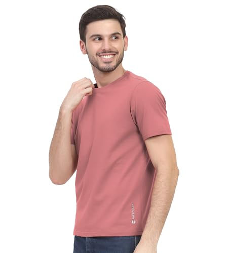 Image of Freecultr Truly Classic Organic Men's Cotton T-Shirt | Solid Round Neck Half Sleeve | Plain Stylish t Shirts | Regular Fit | Casual Comfortable T Shirt for Man