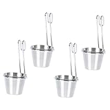 iplusmile 2 Sätze Saucenschüssel Mit Und Kommerziell Soße Dipbecher Saucenbecher Saucengericht Saucenbehälter Saucenteller Gewürz Auflaufförmchen Rostfreier Stahl Silber