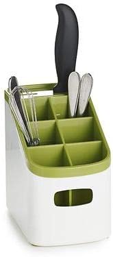 ILO Green & White Cutlery Drainer with 4 Knife Slots (11x18x17cm)