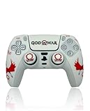 MME Funda Compatible con Mando PS 5, Silicona Suave y cómoda Que Mejora el Agarre, Accesorios para Mando Play 5, Accesorio Compatible con Mando Original Play 5 (God of War)