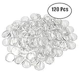 120 pcs Glass Dome Cabochons Clear Round Cabochons Tiles Non-calibrated Round 30mm for Cameo Pendants Photo Craft Jewelry Making by Erlvery DaMain