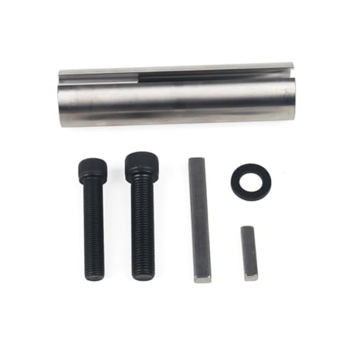 NiuLumea Adaptador de manguito de cigüeñal de polea de motor, acero inoxidable 304, 1 a 1 1/8 pulgadas extendido, ranura de 1/4 pulgadas, para aplicaciones de motor de gas