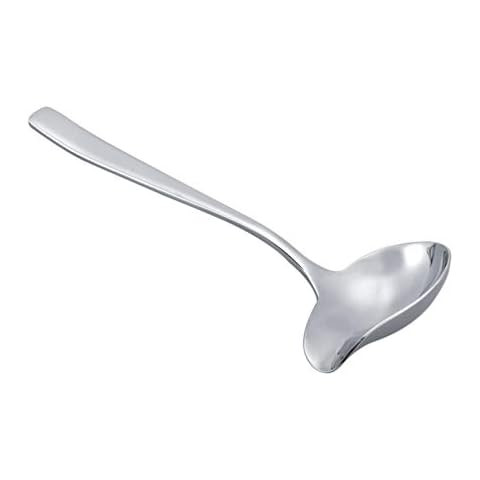 Saucen-Niesellöffel, Saucen-Niesellöffel mit Ausguss, Edelstahl-Saucen-Niesellöffel mit Ausguss, Zuckerlöffel, Kochutensilien-Werkzeug für dekorative Teller Cover