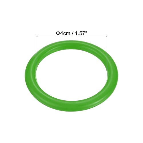 PATIKIL Carnival Ring-Toss Rings 8cm ID, 24 Pack Plastic Hoop for Outdoor Party Favor Game Booth Green, 8.5cm - Image 2