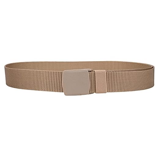 Ceinture en nylon de style militaire, ceinture en toile de 1,5 « avec boucle à rabat en plastique, ceinture de combat pour pantalons cargo, ceinture tactique pour sports de plein air