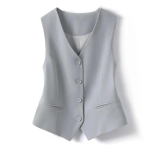 Chaleco sin mangas para mujer ropa de oficina ajustada moda de primavera 6