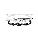 【Zufriedenstellender Service】 Wenn Sie Fragen zu unserem Pärchen Armband haben, wenden Sie sich bitte an uns. Wir bieten Ihnen einen zufriedenstellenden Service.