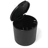 Original Skoda Abfalleimer Skoda 000061142A Aschenbecher Original Ascher mit Gehäuse Mittelkonsole schwarz