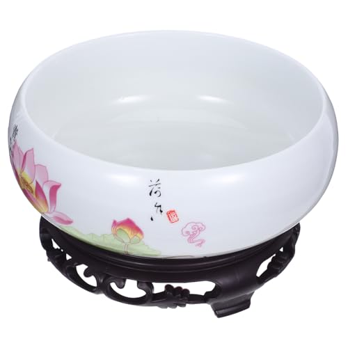 JOINPAYA per Piante Acquatiche in Resistente con Base Ciotola Blu e per e Decorazione Contenitore Versatile Design Artistico e Forma