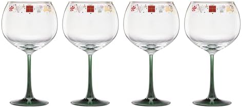 Lenox 898401 Nutcracker Ballet Balloon Wine Glasses, Set of 4, Christmas, Stemware, Festive Holiday - Thumbnail 3