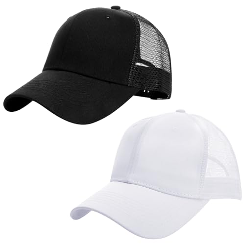Utensilsto 2 Stück Mesh Baseball Cap, Unisex Baseballkappe Sommer, Herren...