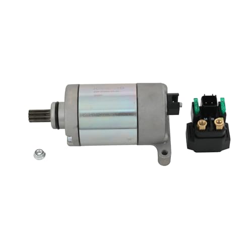 Image of Starter & Relay Compatible with 2009-2015 Yamaha Grizzly 550 2009-2023 Grizzly 700 2016-2023 Kodiak 700 Replace# 28P-81890-00-00 28P-81890-01-00 19500 410-58036 SMU0512 SM17 YA-125N