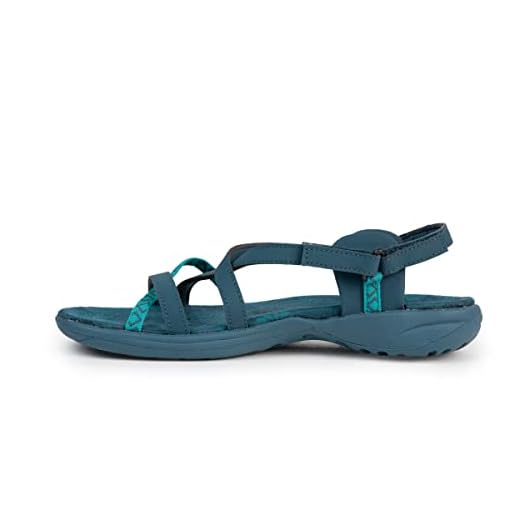 Izas - Sandalias de Senderismo con Cierre de Velcro Ajustable en 4 puntos - Sandalias de Trekking Mujer Transpirable, Cómodas y de Secado Rápido - Ancelle V3 Color Verde - Talla 41