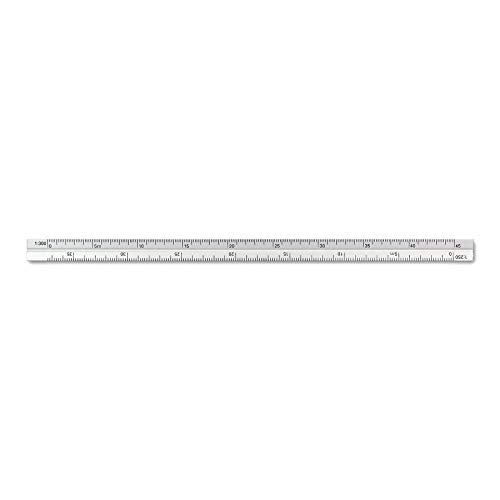 Image of Alumicolor Aluminum Architect Metric Pocket Scale, 15CM, Silver (Pack of 2)
