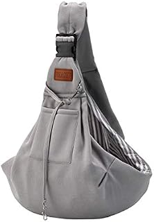 FDJASGY Small Dog Sling Cat Carrier Adjustable Strap Hands Free Reversible Pet Puppy Travel Bag Backpack for Outdoor Travel