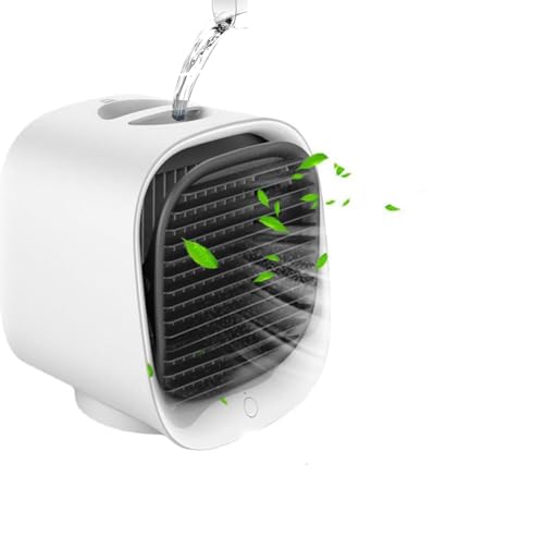 Portable Air Conditioner, Vital Breeze Ac, Quiet Desk 3 Speeds Adjustable Vitalbreeze Air Conditioner Misting Fan, Personal Desktop Misting Fan with 300ml Water Tank, with Night Light Function
