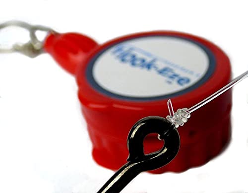 Hook-Eze Fly Fishing Original Knot Tying Tool, Standard Blue & Large Red Combo - For Fishing Hooks, Jig Heads, Flies, Line Cutter, Swivels, Safe Hook Covers - Suitable For Bass, Kayak And Fly Fishing #TOP4