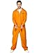 Produktbild Escaped Prisoner Costume, Orange, with Boiler Suit, (XL)