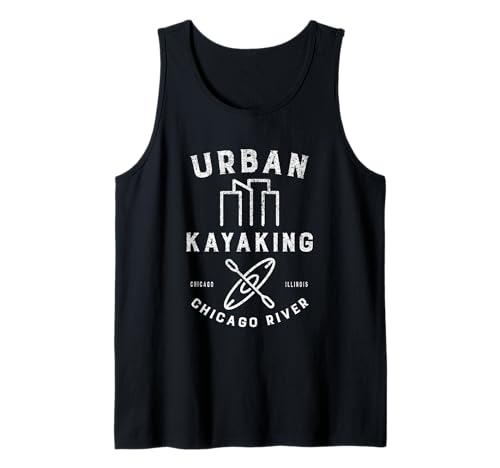 Aventura Urbana en Kayak | Chicago Kayaking on The River Camiseta sin Mangas