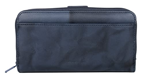 Julia Buxton Heiress Checkbook Wallet Navy2