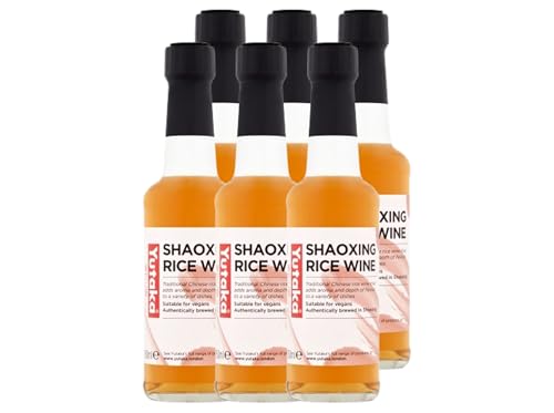Yutaka Shaoxing Wine 150ml (Pack of 6) | Traditional Chinese Cooking Wine for Marinades Stir-Fries & Braises | Vegan-Friendly