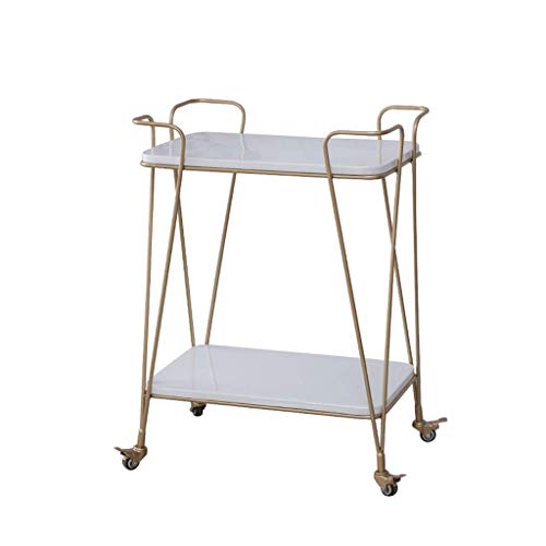 HUIBBGO Botellero, Carrito de Vino, Carrito de Servicio de Vino para Hotel, Carrito de té y Bebidas, Carrito de Almacenamiento para Hotel