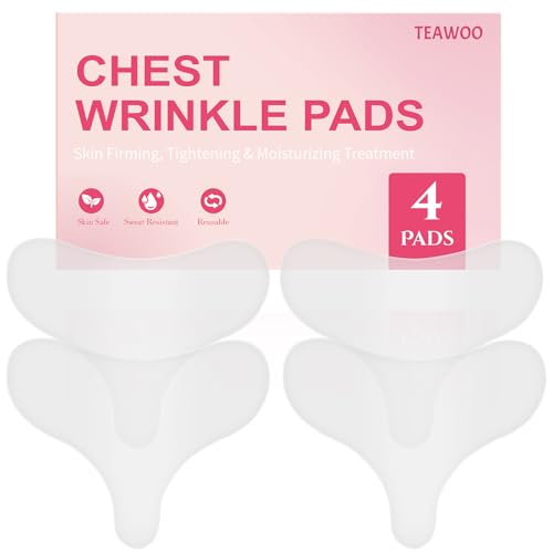 TEAWOO 4 PCS Silicone Chest Wrinkle Pads