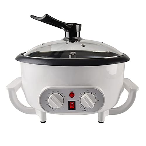 800G Cafetera Doméstica Cafetera Eléctrica Cafetera Cafetera Temperatura Ajustable Pequeña Cafetera de Acero Inoxidable para Café, Frijoles Crudos, Cacahuetes, Cereales, Especias, REWEMXLA, Actuali