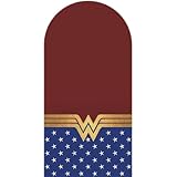 Gaietya 6.6FT Superheroine Arch Backdrop Cover Chiara Backdrop Powerful Female Hero for Newborn Girls Birthday Party Decor(6.6x3.3ft,No Frame No Zipper)