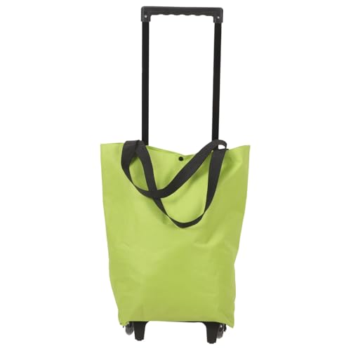 Tissu Oxford léger pour ce grand paquet de courses pliable à roulettes spécial shopping urbain