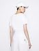 Armani Exchange Women's Basics by Armani T-Shirt, Optic White, Extra Small