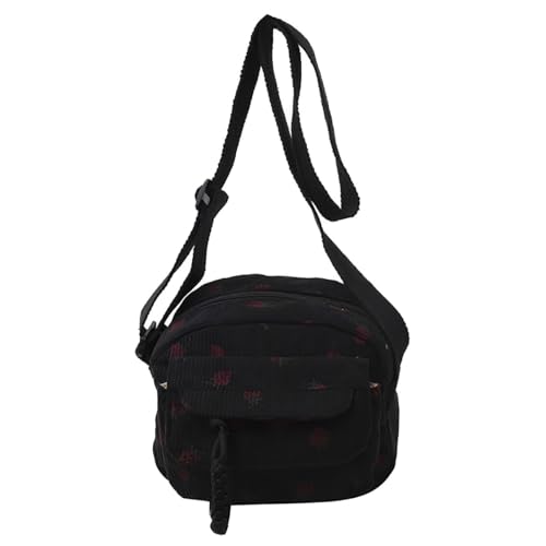 Image of Cute Strawberry Purse for Women Strawberry Bag Corduroy Tote Bag for Women Messenger Bag Cute Crossbody Bags Handbags