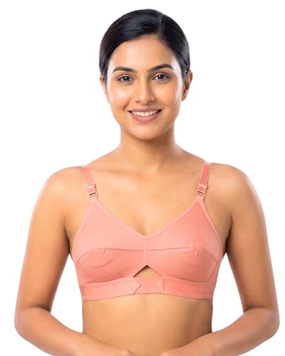 Image of Brida Sajini Women's Cotton Round Stitch Bra | Full Coverage | Single Layered | Non-Padded | Wireless | Saree Bra for Heavy Bust | Daily Use | Combo