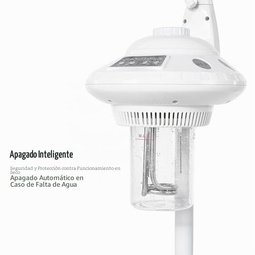 Vapor de Ozono Facial Profesional Facial Steamer Vaporizador Vapozon Ozono Altura Ajustable Eliminar Espinillas Eliminar el envejecimiento de la piel
