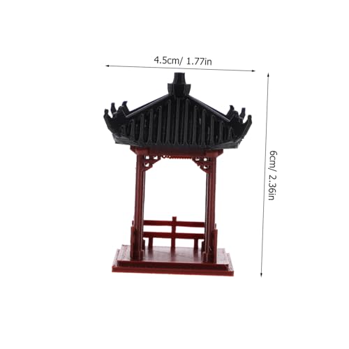 Modèle de pavillon sculpté léger et lavable pour micro-paysage - 3