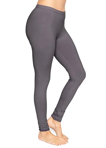 Image of STRETCH IS COMFORT Cotton Capri Leggings, Knee Length Pants, Plus Size | Soft pull-on comfort, lightweight summer feel, ankle option, casual layering, cotton leggings, black capris, under dresses