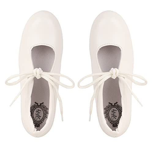 Image of Women and Girls Solid Lace-Up Smart Casual Sneakers