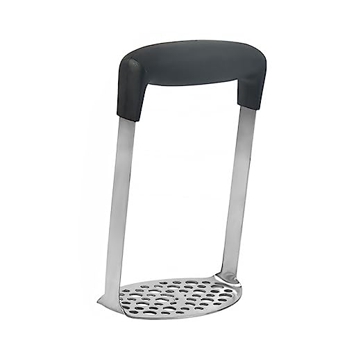 OUNONA Manual Stainless Steel Potato Masher Food Crusher for Effortless Mashing of Boiled Potatoes Carrots and More Dishwasher Scratch Kitchen Tool