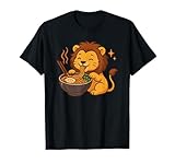 León con Fideos Ramen Kawaii León Camiseta