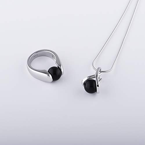 Pendentif tulipe en argent 925 cage porte-boule interchangeable 12 mm