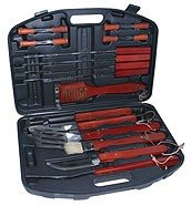 Invicta 3180 - Vendita 3180 - Valigetta accessori barbecue - Set 18 pezzi - inox e legno