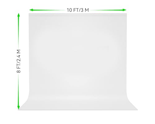 Fondo Fotográfico Blanco 8 X 10 Pies 100% Poliéster miniatura 2