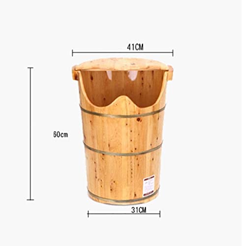 Bañera de pies de madera natural con masaje miniatura 2