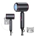 Hair Dryer Foldable 1800W Travel Hairdryer,Professional Ionic Hairdryers for Women & Men,Compact & Lightweight, Fast Drying, Anti Frizz, Low Noise