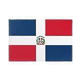 WHJSSF Juego de 6 manteles individuales con patrón de República Dominicana para mesa de comedor, para hoteles, hogares y banquetes, como decoración de mesa, hermosos y duraderos