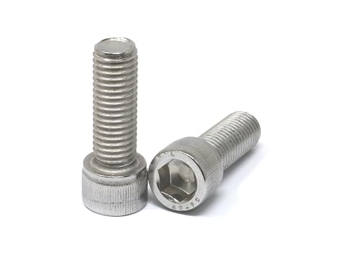 Image of iexcell 2 Pcs M14 x 40mm Thread Pitch 2 mm Stainless Steel 304 Hex Socket Head Cap Screws Bolts Kit