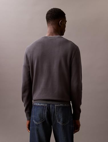 Calvin Klein Men's Smooth Cotton Monogram Logo Sweater4