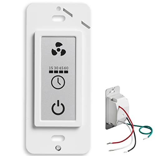 Homewerks 7150-11 Bathroom Fan Lcd Control Switch With Fan Timer For 2-Function Switch #TOP1