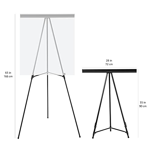 image for Amazon Basics High Boardroom Aluminum Flipchart Whiteboard and Display