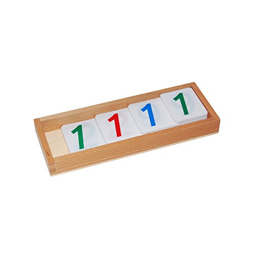 Montessori Small Plastic Number Cards with Box (1-9000)